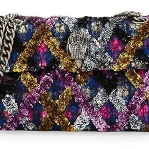 Sequined Mini Kensington Crossbody Bag  KURT GEIGER LONDON - Picture 10 of 14